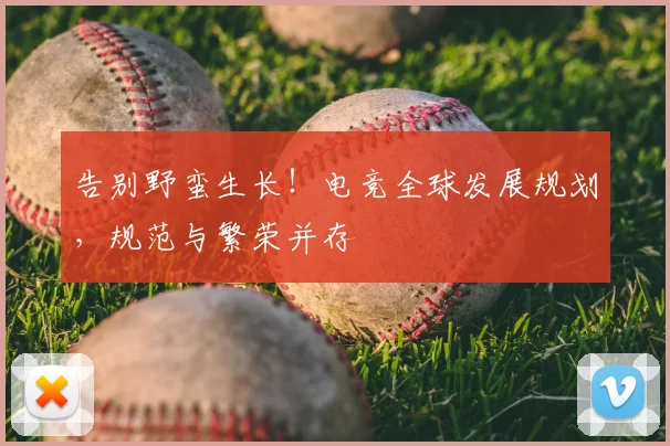 告别野蛮生长！电竞全球发展规划，规范与繁荣并存