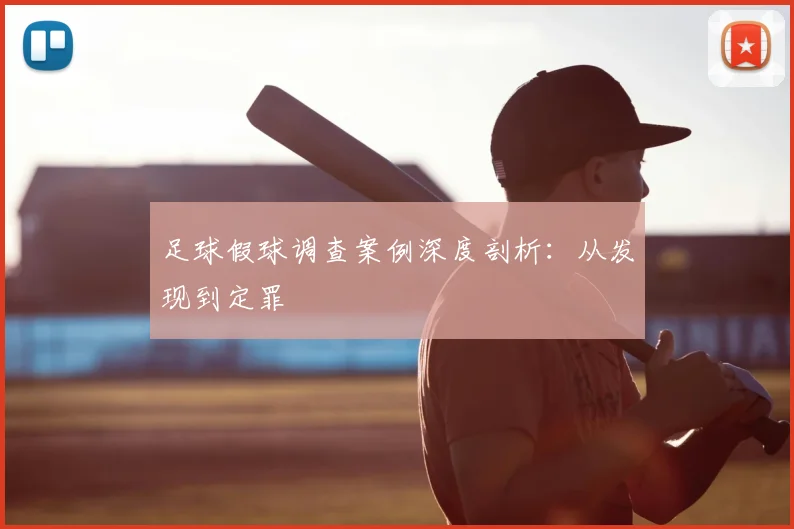 足球假球调查案例深度剖析：从发现到定罪